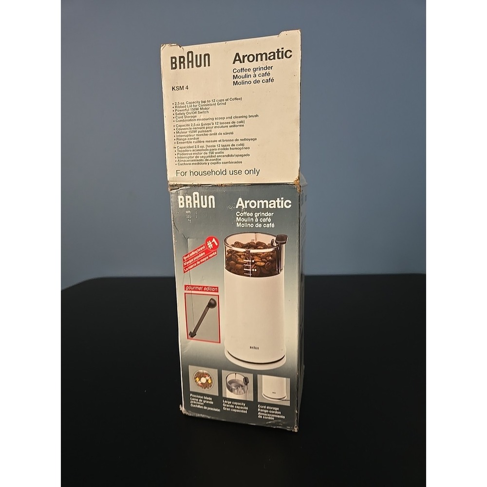 Vintage BRAUN Aromatic COFFEE SPICE Grinder‎ Gourmet Edition KSM4